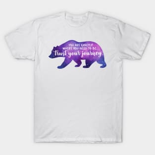 Spirit Bear Silhouette Positive Quotes Affirmation Reminder T-Shirt